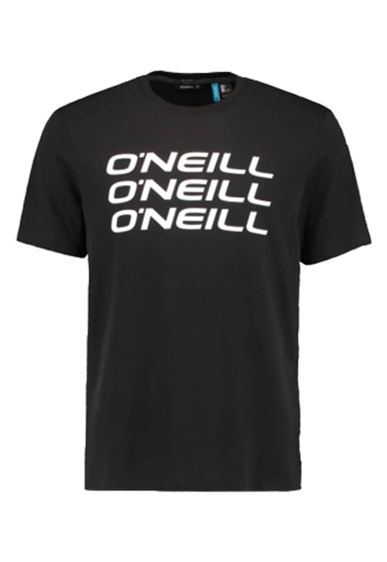 O'Neill Tricou regular fit cu imprimeu logo Triple - Negru