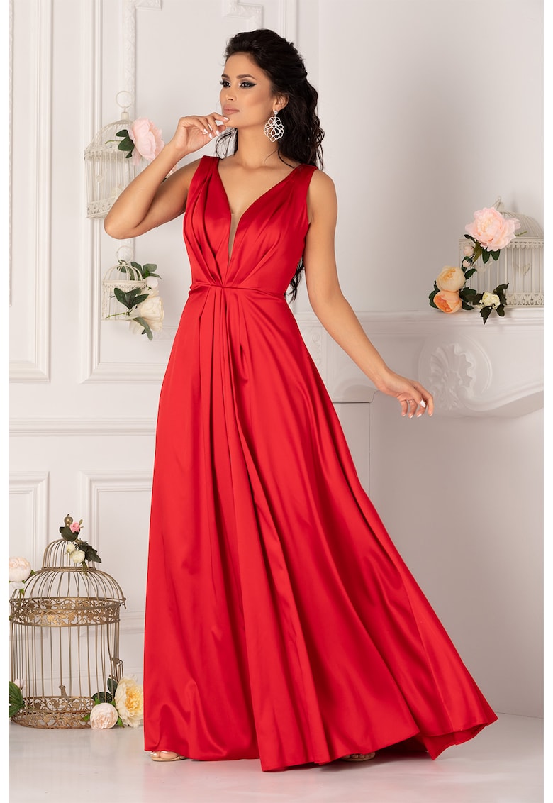 Rochie maxi din satin