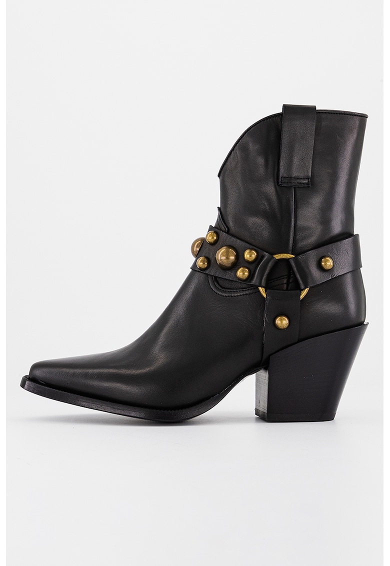 Pinko Botine cowboy de piele