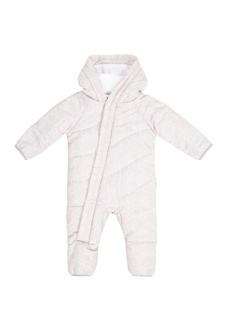 Costum de iarna cu gluga si imprimeu Adorable