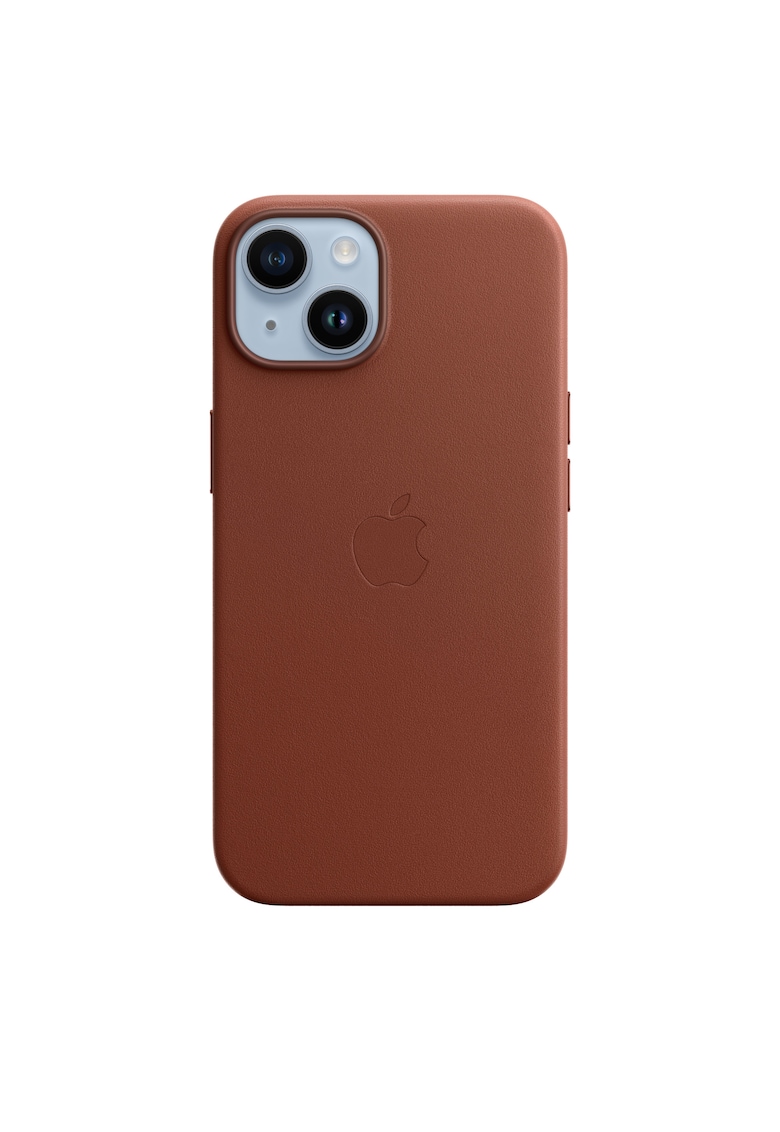 Husa de protectie Leather Case with MagSafe pentru iPhone 14 - Umber
