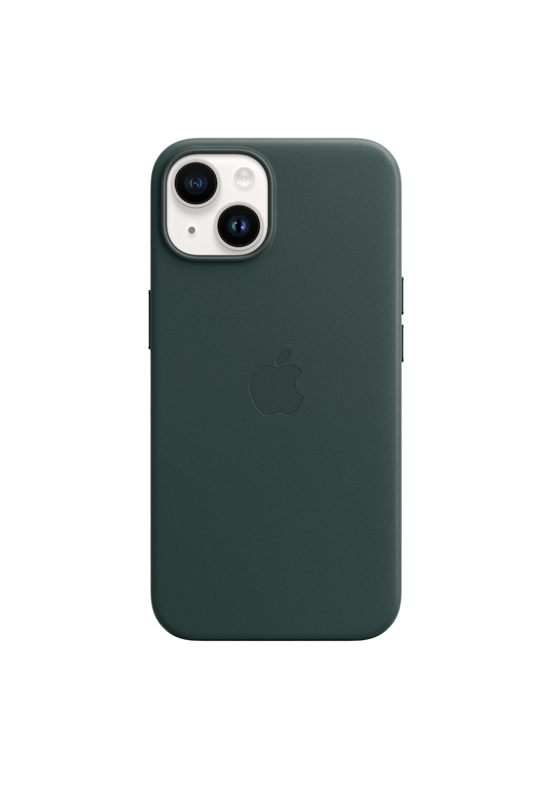 Husa de protectie Leather Case with MagSafe pentru iPhone 14 - Forest Green