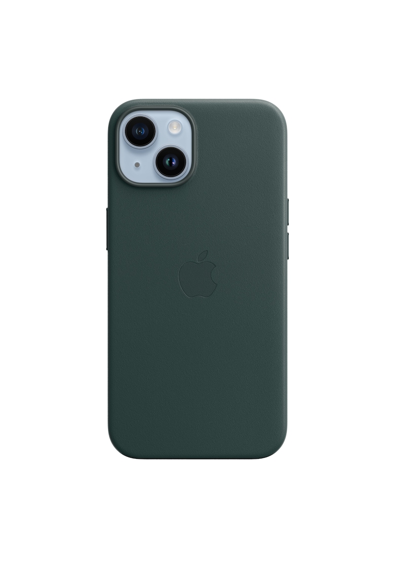 Husa de protectie Leather Case with MagSafe pentru iPhone 14 - Forest Green