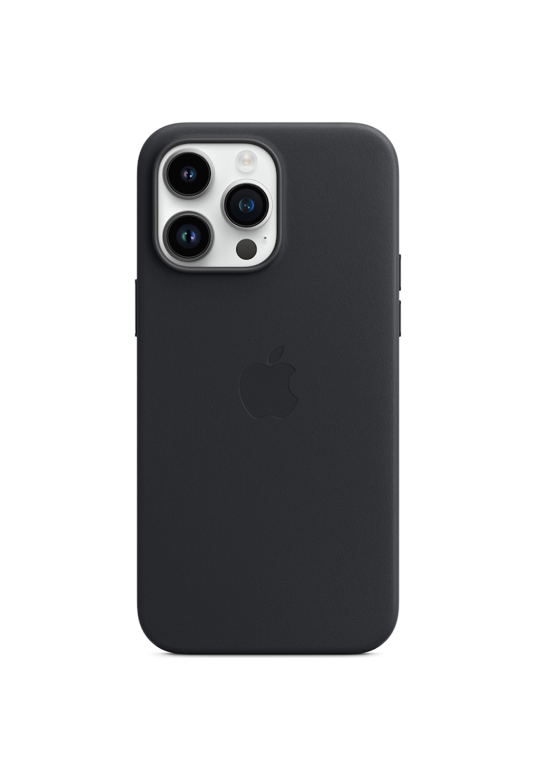 Husa de protectie Leather Case with MagSafe pentru iPhone 14 Pro Max - Midnight
