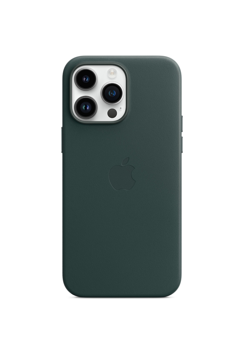 Husa de protectie Leather Case with MagSafe pentru iPhone 14 Pro Max - Forest Green