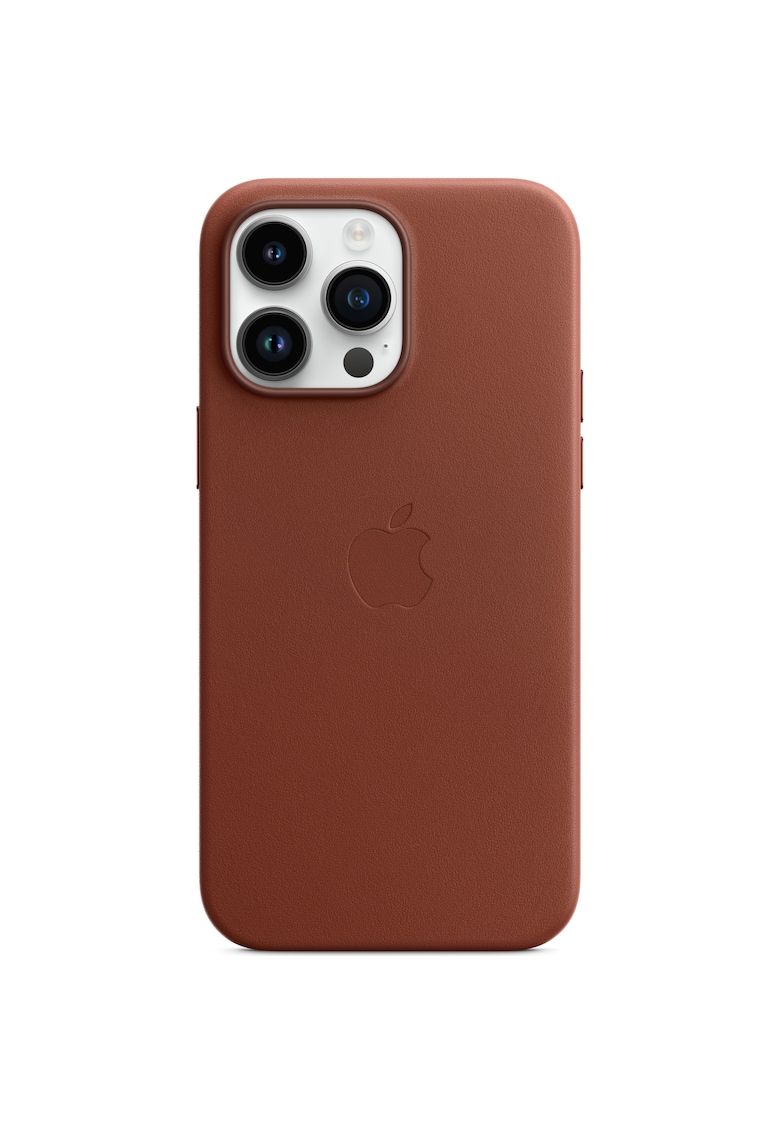 Husa de protectie Leather Case with MagSafe pentru iPhone 14 Pro Max - Umber
