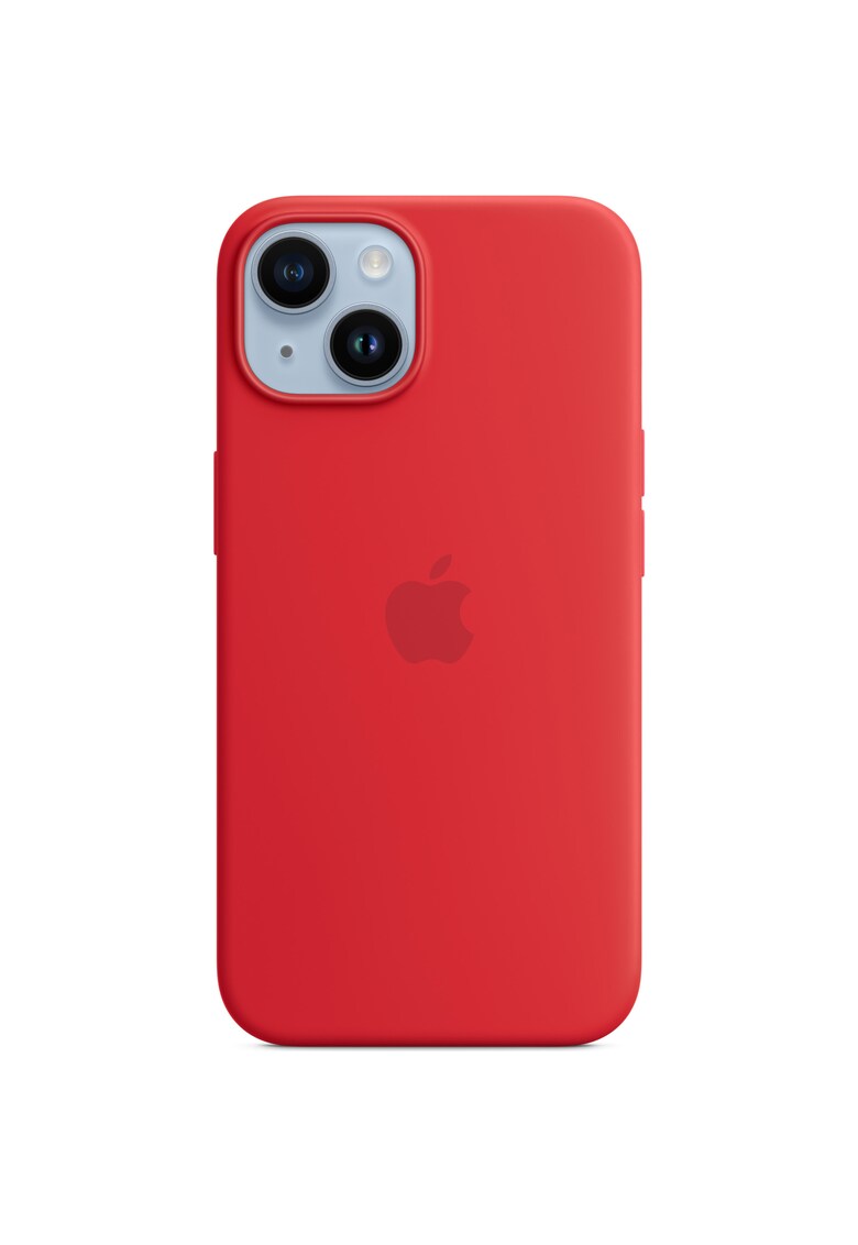 Husa de protectie silicone case with magsafe pentru iphone 14 - (product)red