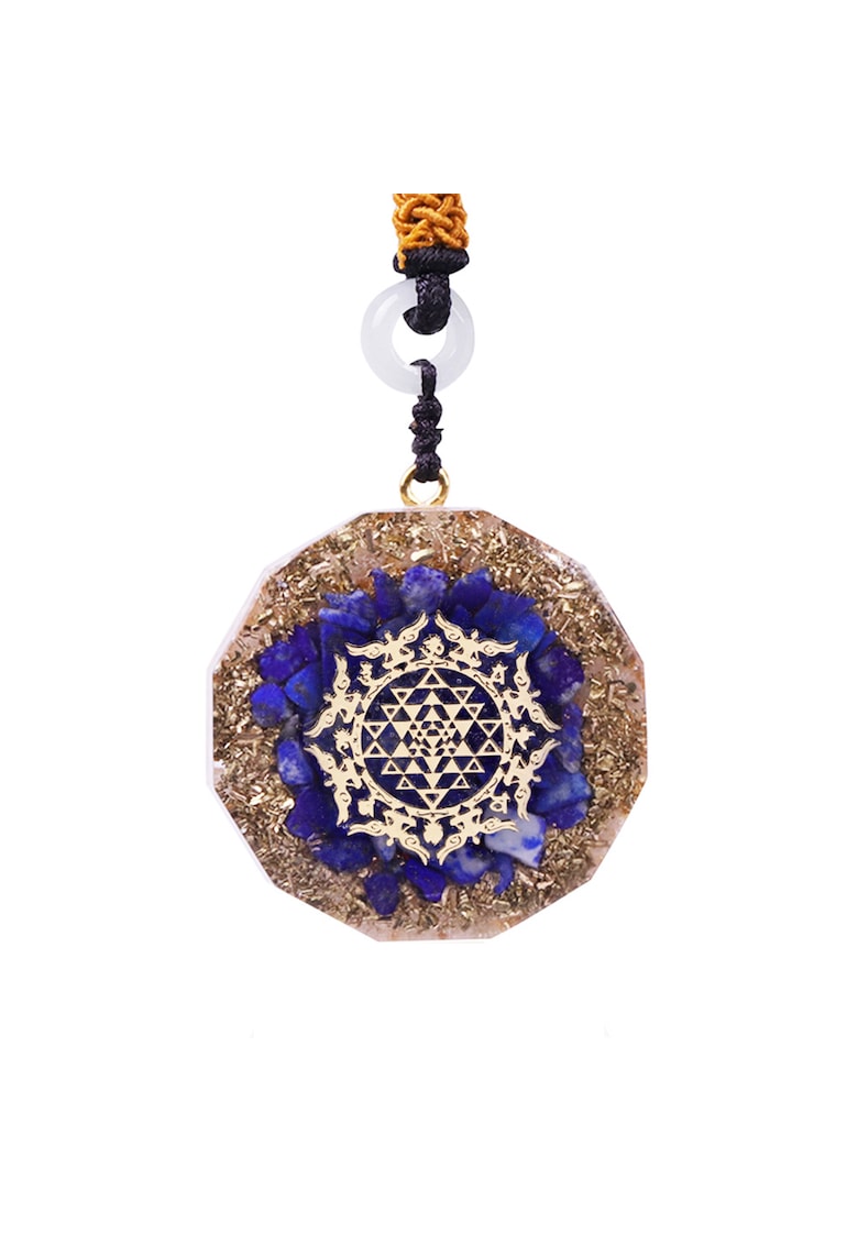 Pandantiv Cristale cu Lapis Lazuli orgonit Ruben - 3.6 cm