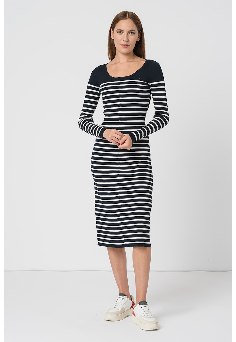 Tommy Hilfiger Rochie midi slim fit in dungi