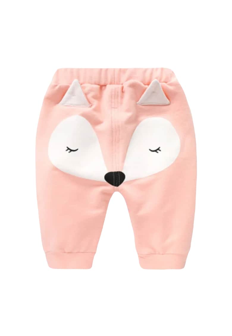 Pantaloni Vulpita - Bumbac - Fete - Roz