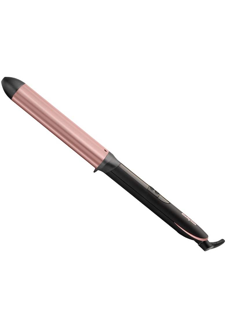 Ondulator - oval 28mm - 210 grade - invelis quartz-ceramic - 6 trepte de temperatura - led - roz/negru
