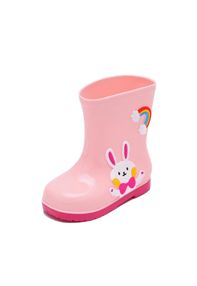 Cizme De Cauciuc Bunny - Peste glezna - Casual - Fete - Fara inchidere - Roz