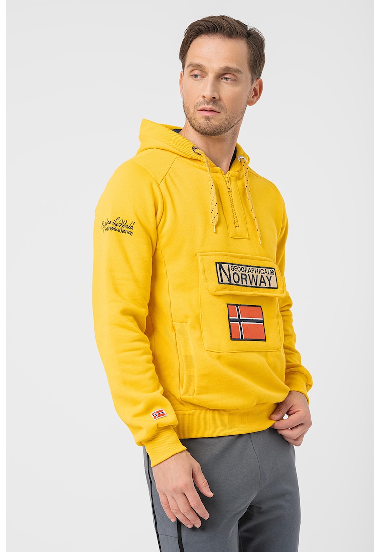 Hanorac cu logo Gym Class - Galben sofran