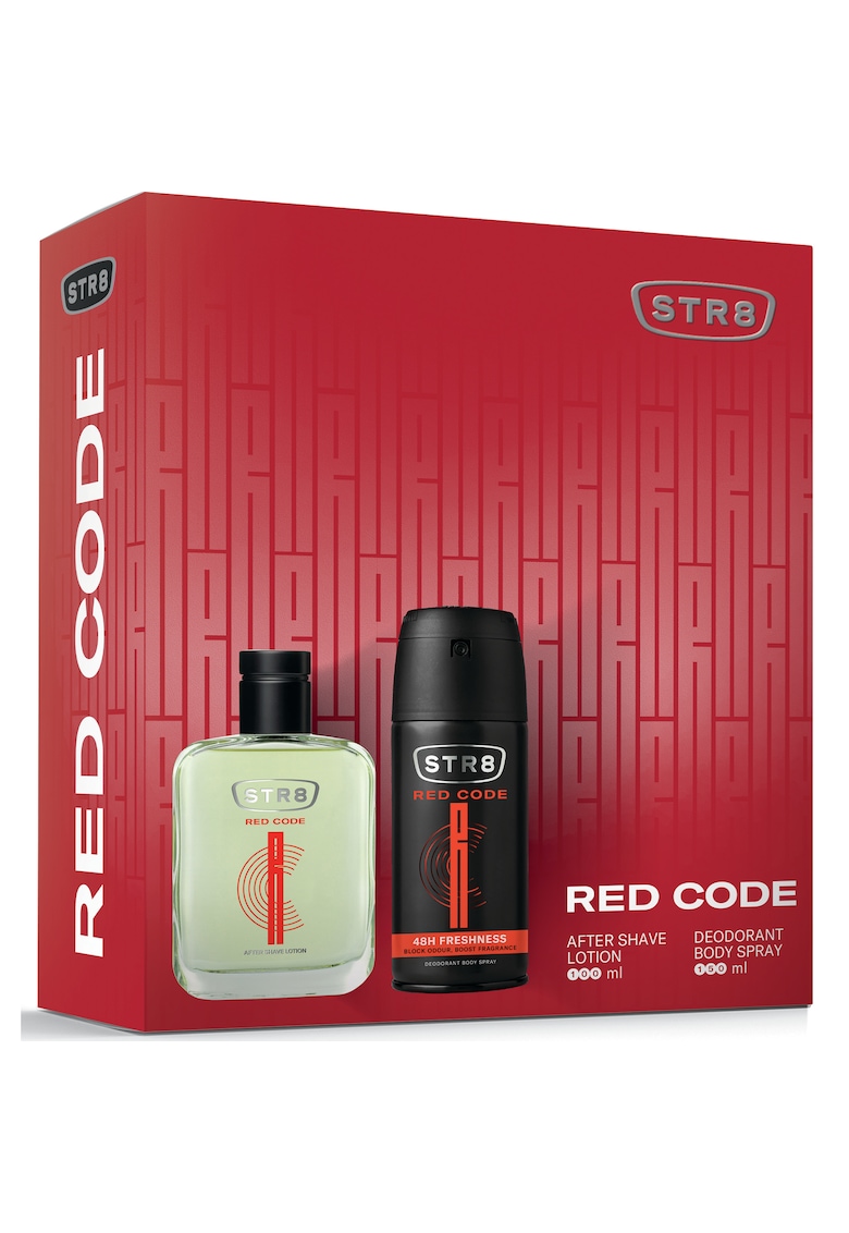 Set cadou Red Code - Barbati: Loțiune după bărbierit - 100 ml + Deodorant spray pentru corp - 150 ml