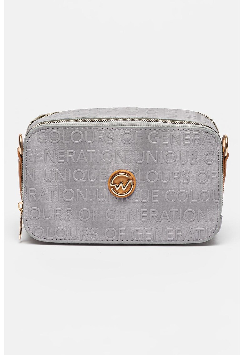 Geanta crossbody din piele ecologica cu bareta detasabila