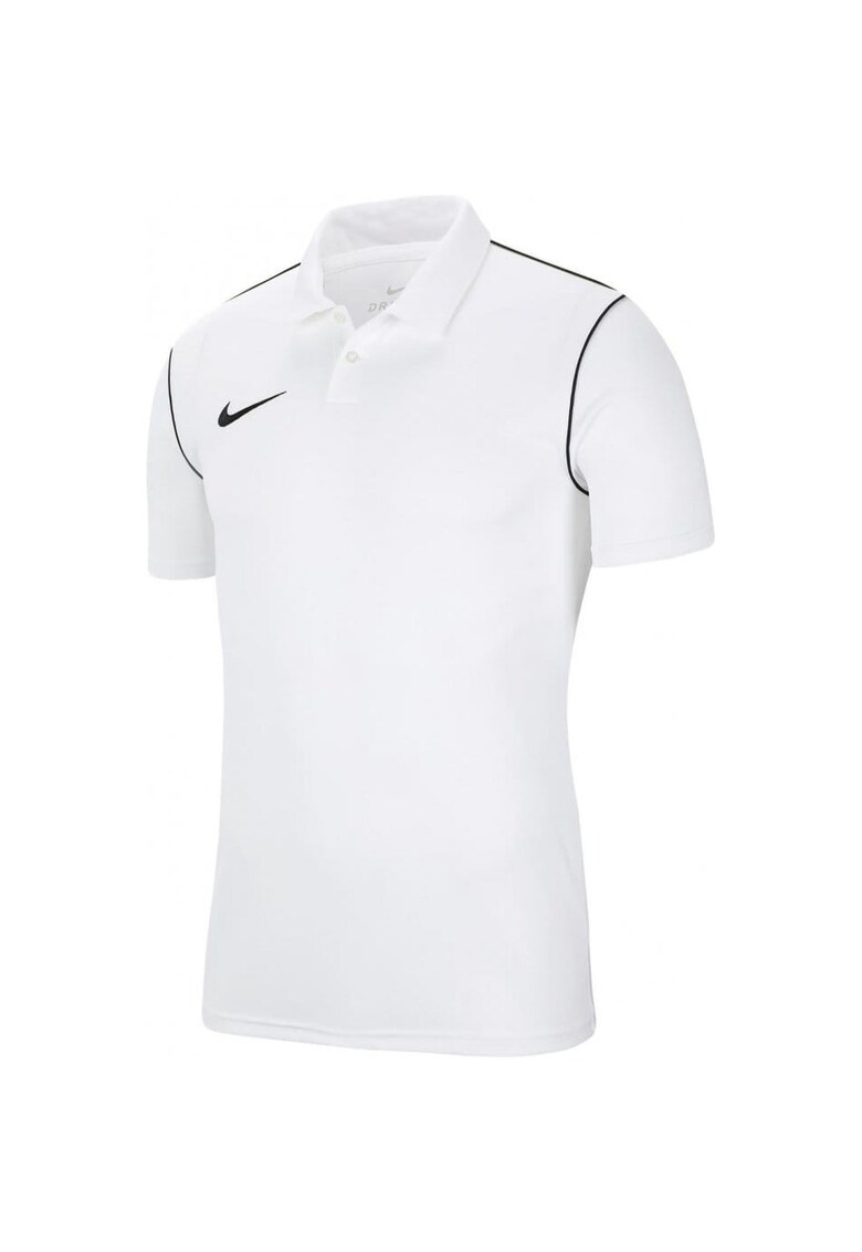 Tricou cu Guler Baieti Alb