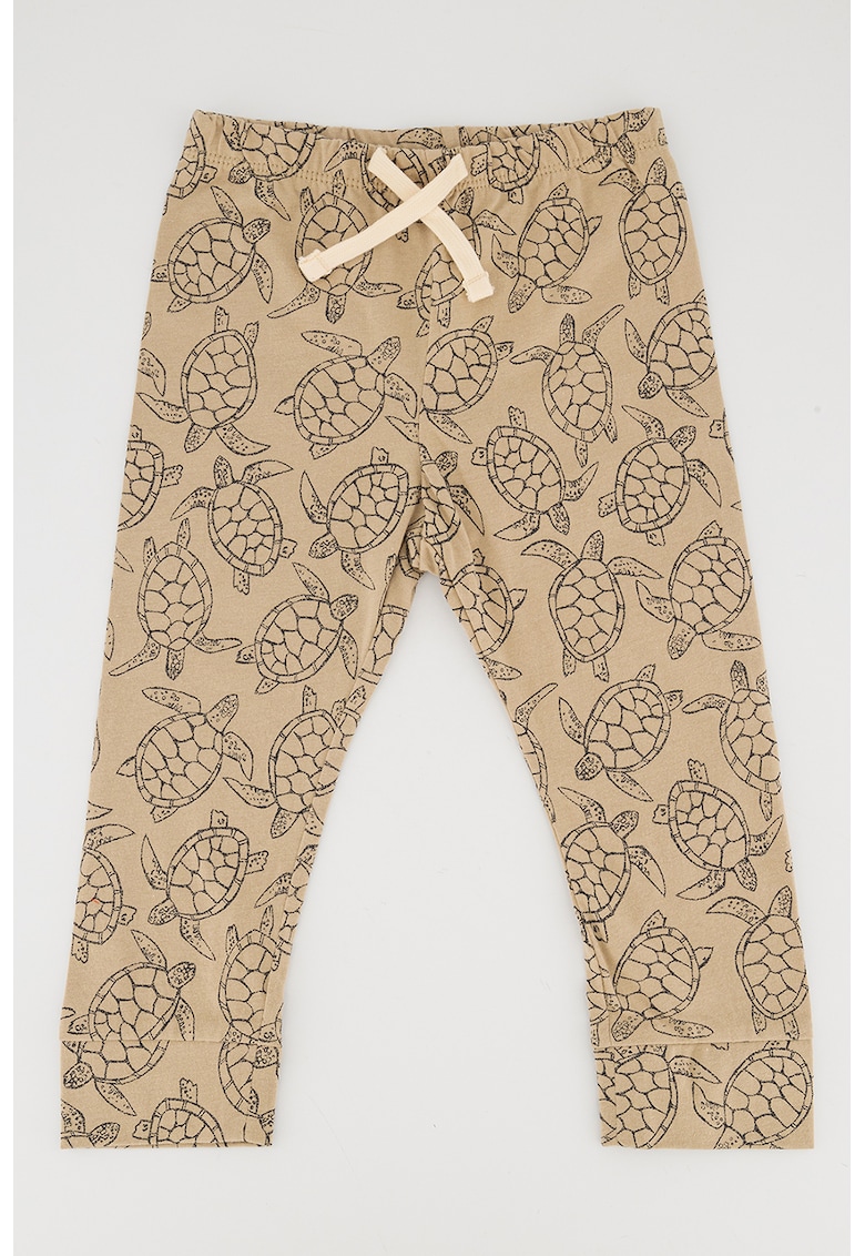 Pantaloni de bumbac organic cu talie elastica