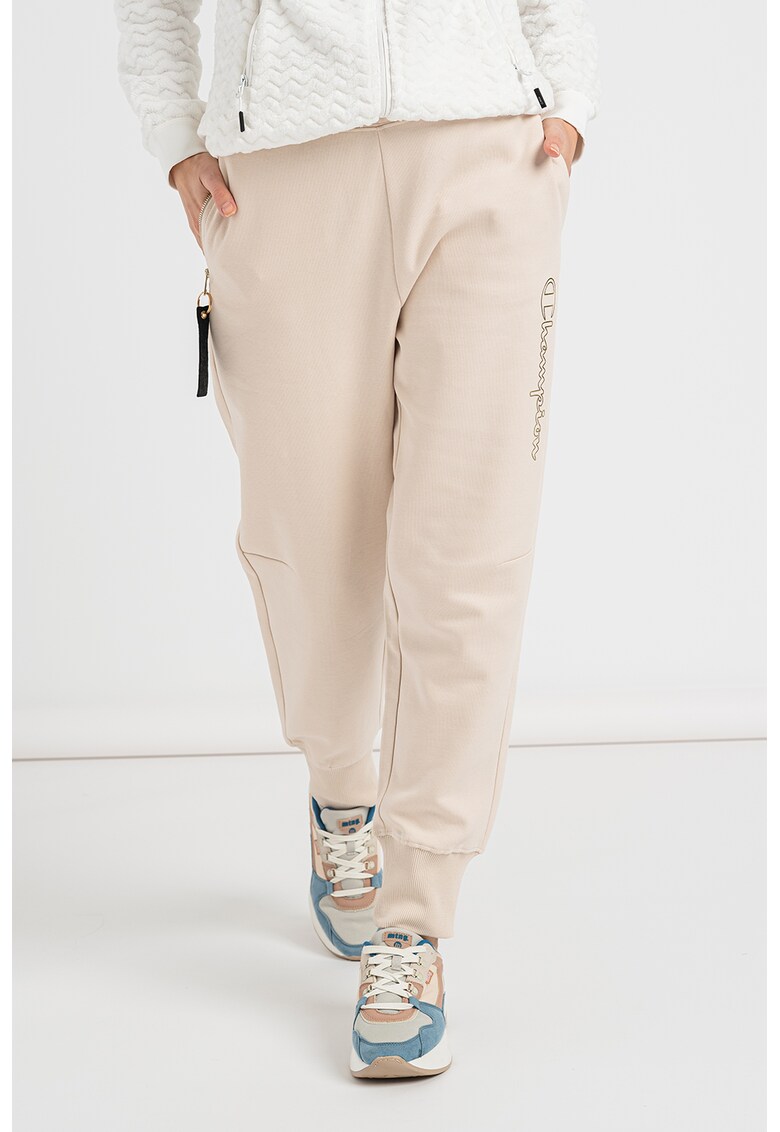 Pantaloni sport cu imprimeu logo Golden Lady