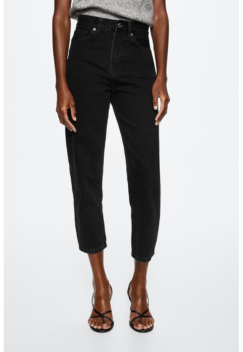 Blugi mom fit cu talie inalta Cris