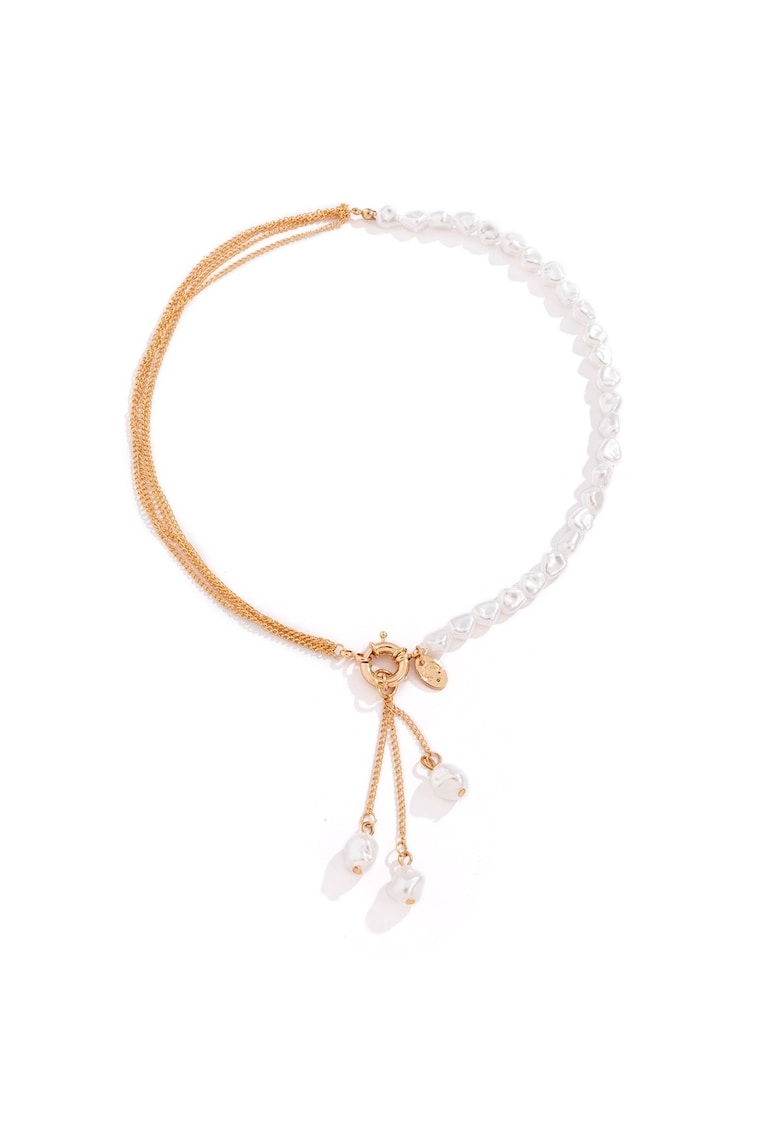 Colier auriu - cu perle - Amira C18 - Colier auriu - cu perle - Amira C18 -