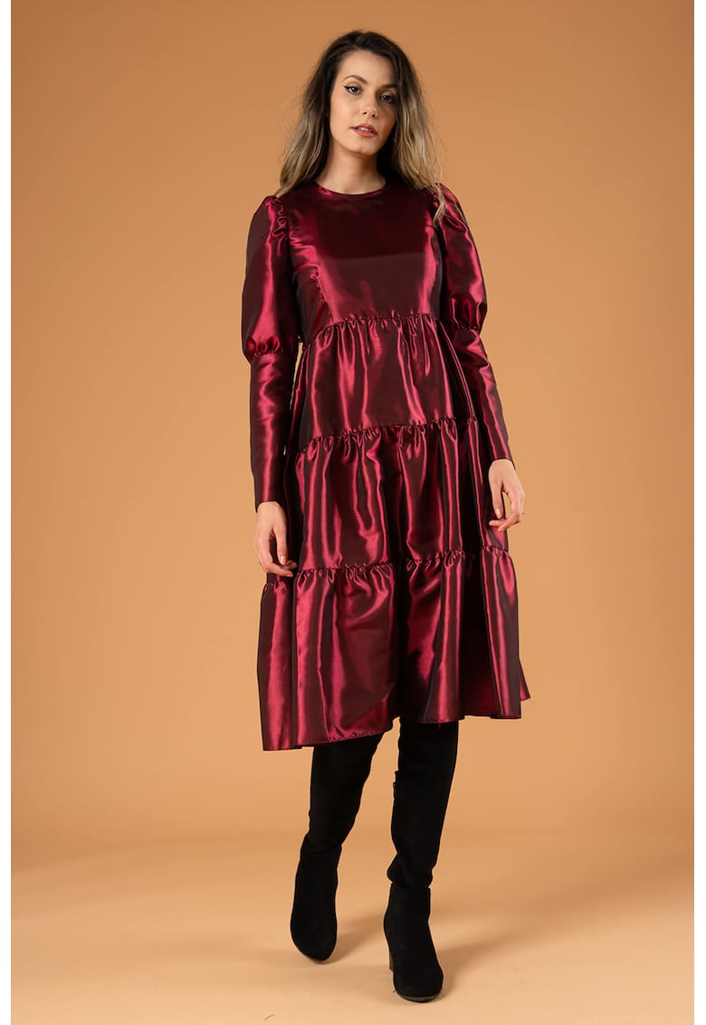 Rochie evazata cu maneci bufante Beverly