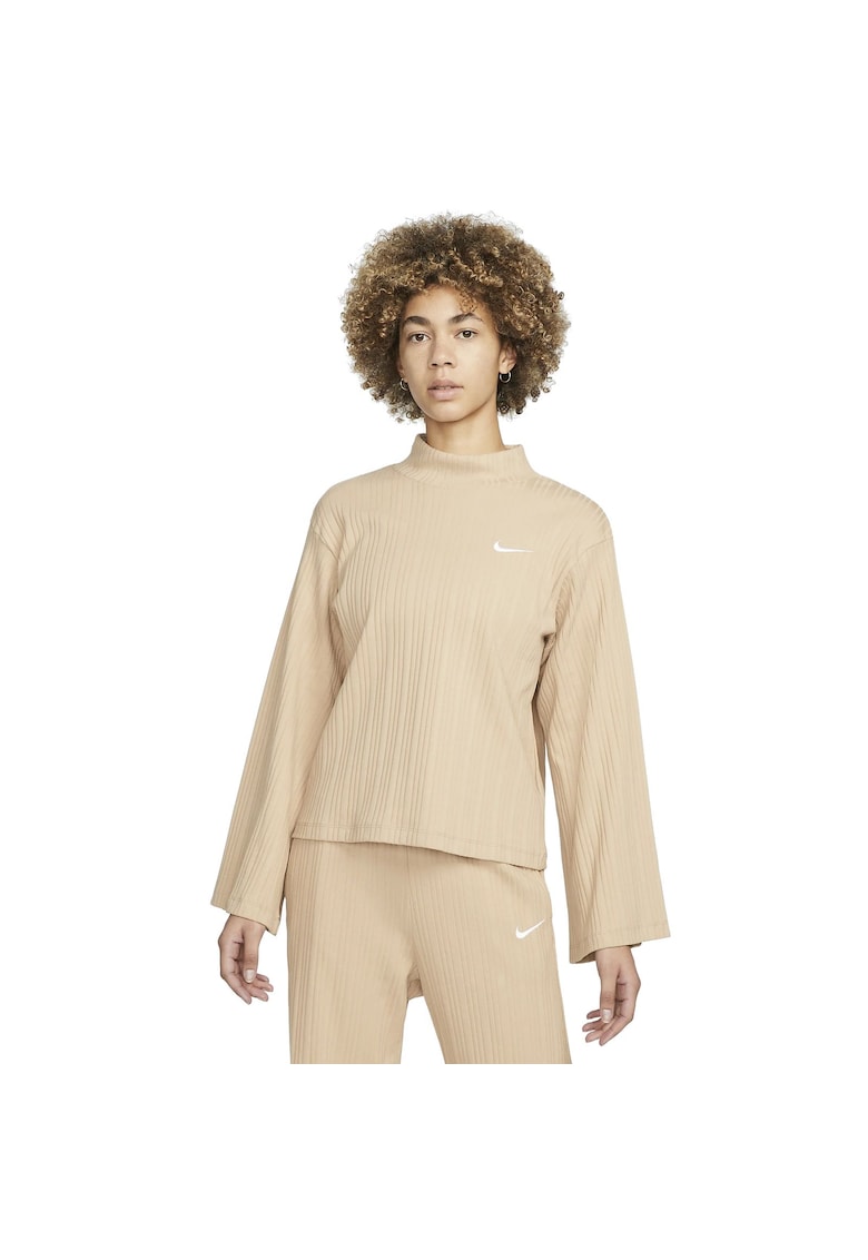 Bluza W NSW JRSY RIB LS TOP DM6399200