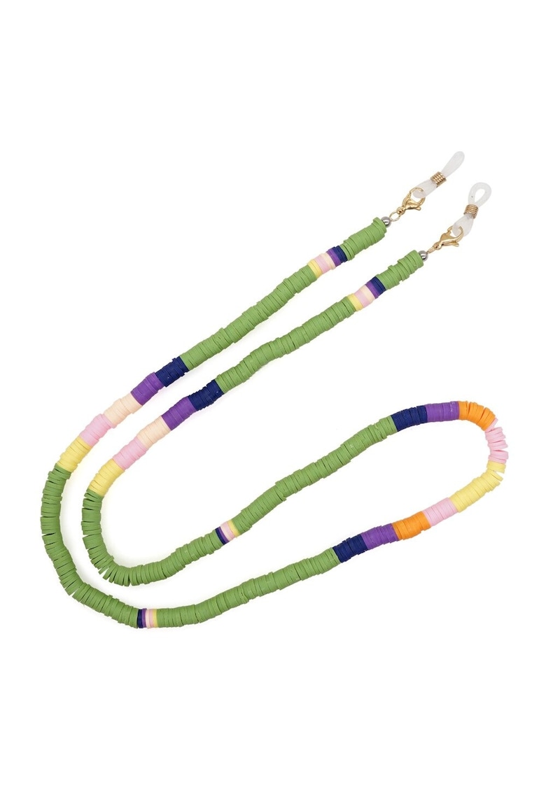 Lant de ochelari - verde - cu margelute - Aniela C5 -