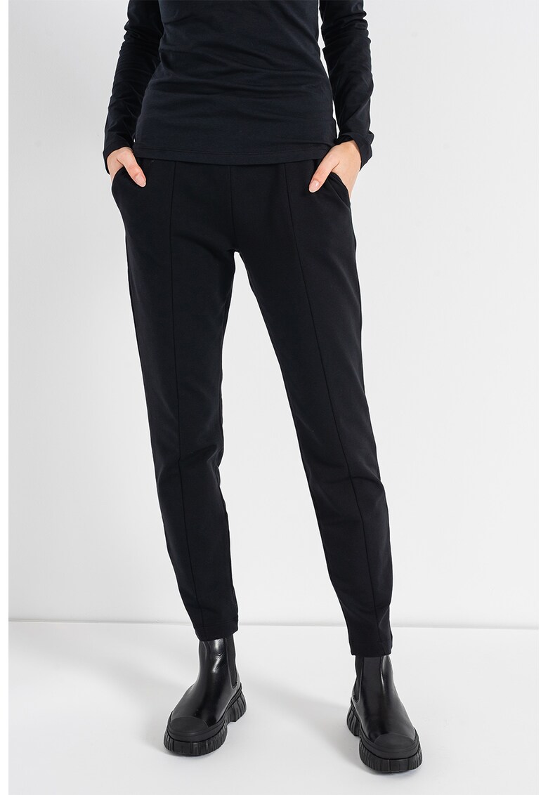 Pantaloni sport crop cu croiala conica