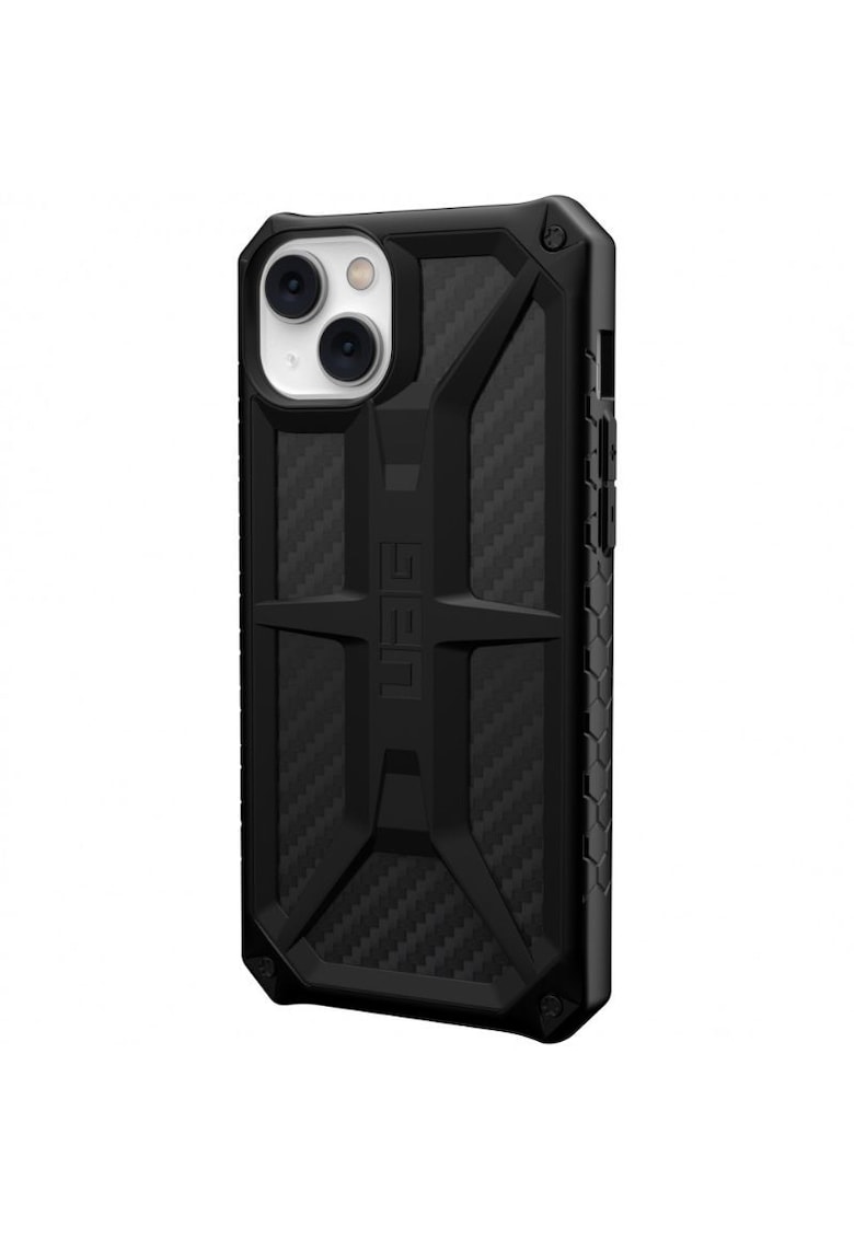 Husa de protectie monarch series pentru iphone 14 plus - carbon fiber