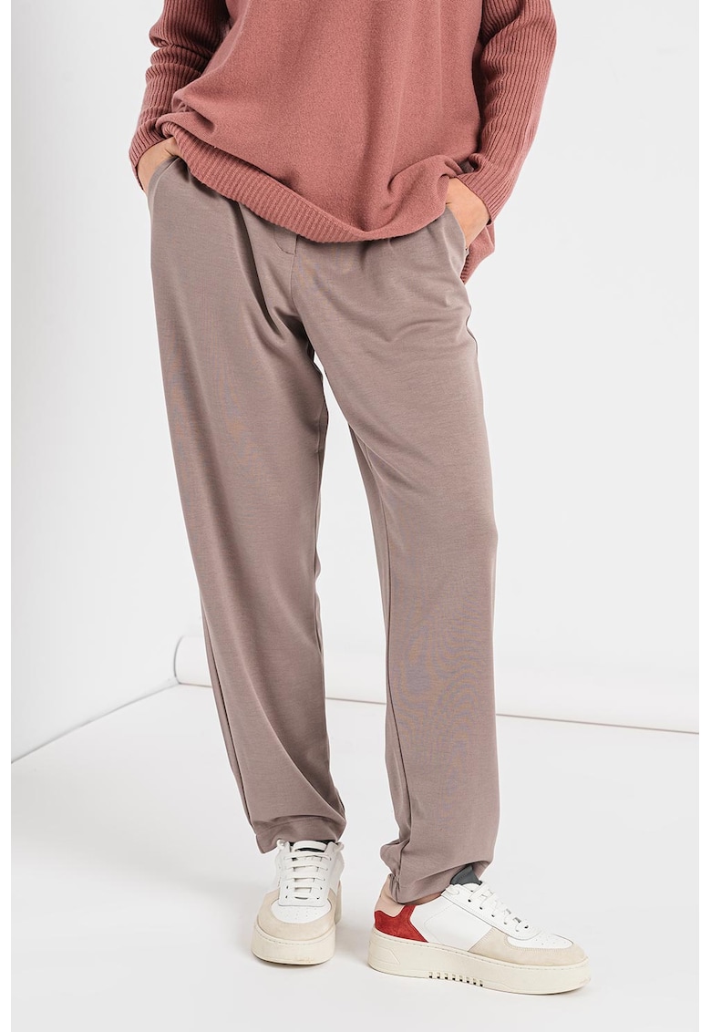 Pantaloni sport relaxed fit din amestec de modal