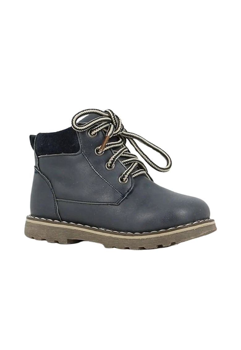 Ghete Peste glezna - Casual - Piele ecologica - Baieti - Siret - Bleumarin