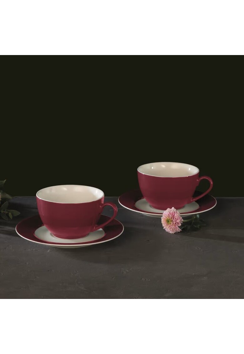 Set cafea/ceai Aura Red - 12 piese