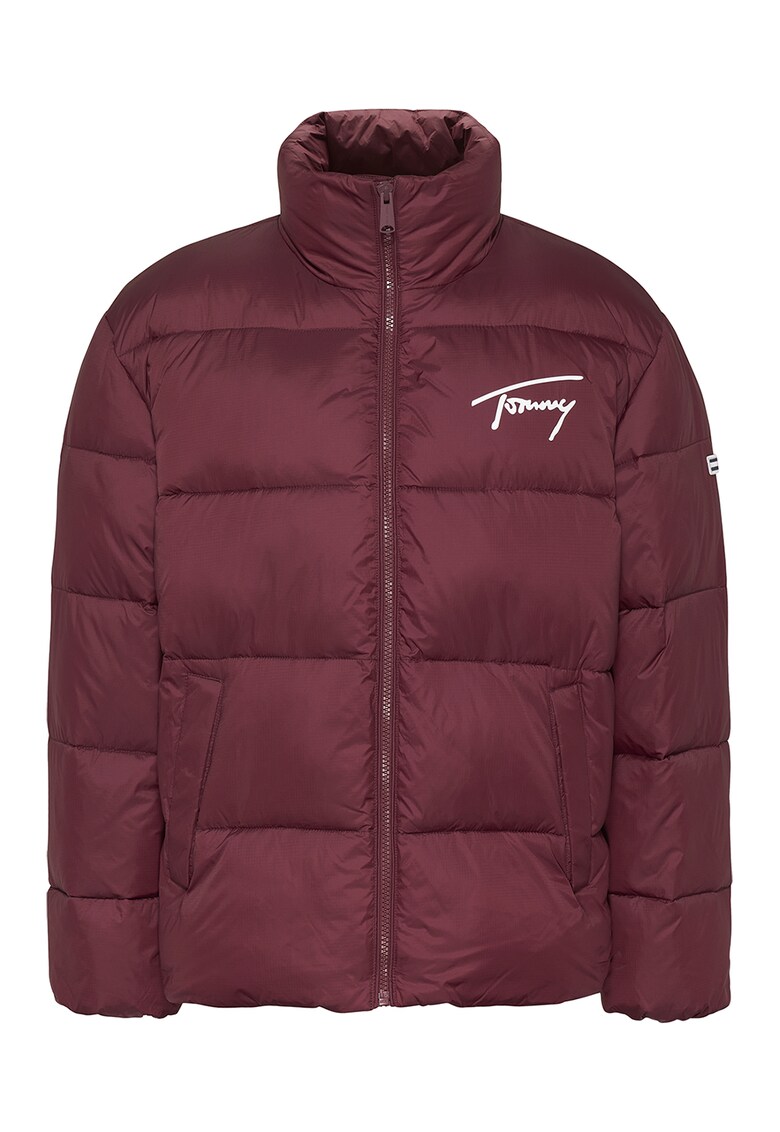 Geaca matlasata Signature - Visiniu