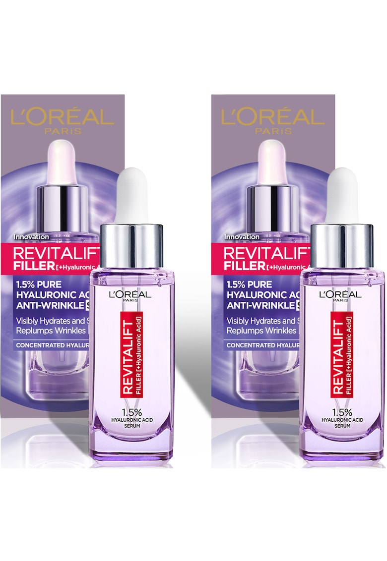 Set 2x Ser antirid cu 1.5% acid hialuronic pur Revitalift Filler - 30 ml