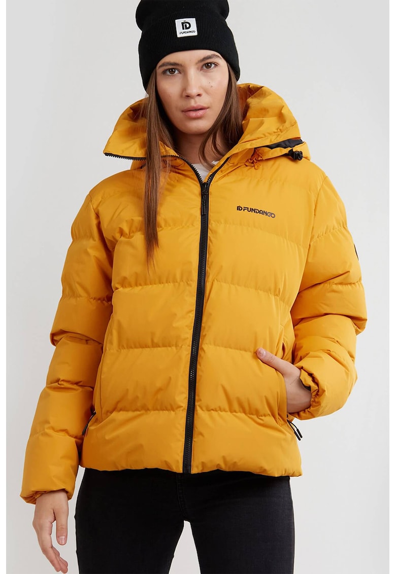 Geaca scurta cu vatelina si gluga detasabila Amber