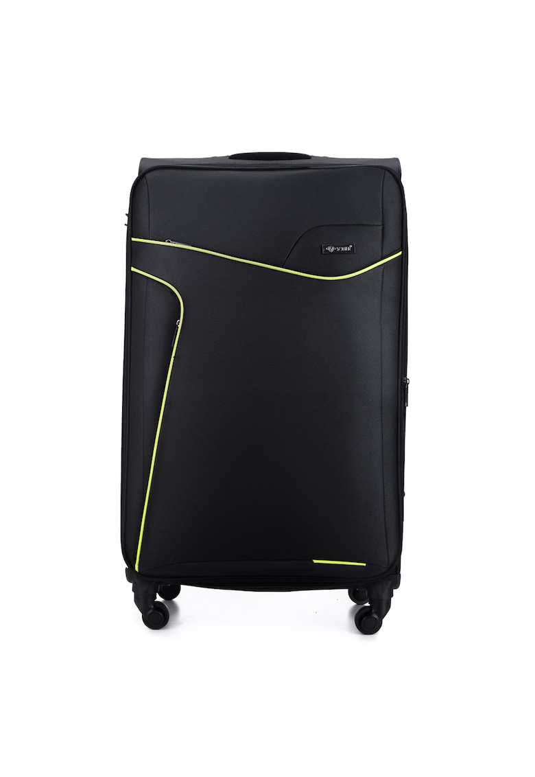 Solier Luggage Troler Solier STL1651 - Valiza Materiala - Capacitate L - 70L - negru verde