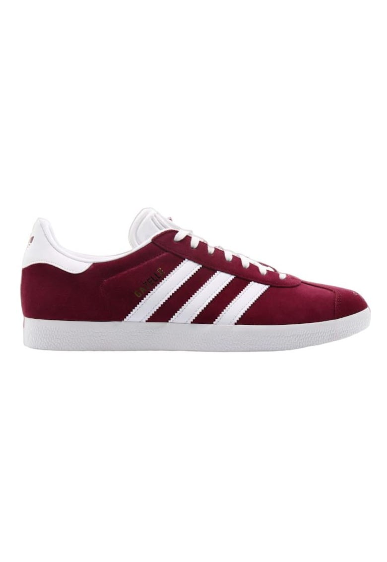 Tenisi dama Gazelle - Piele intoarsa - Rosu/Alb