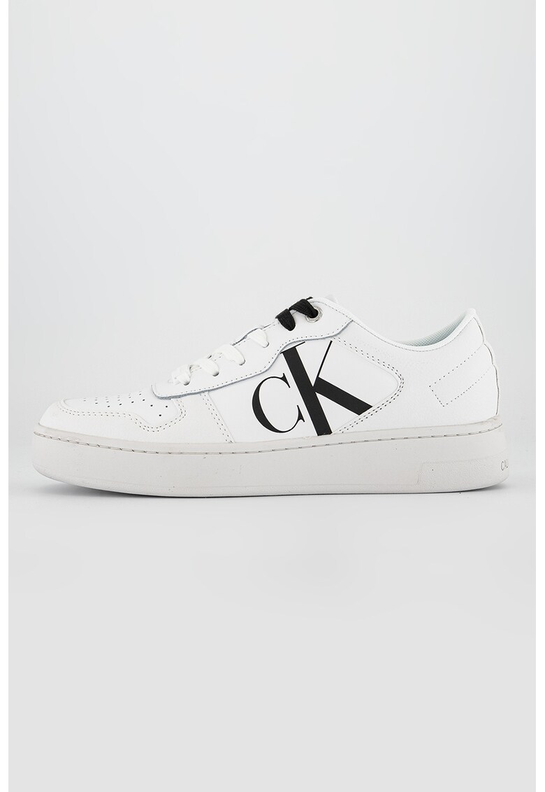 Pantofi sport din piele cu imprimeu logo