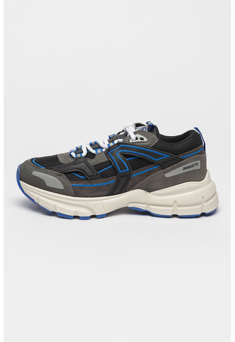Pantofi sport de piele cu insertii de plasa Marathon Runner