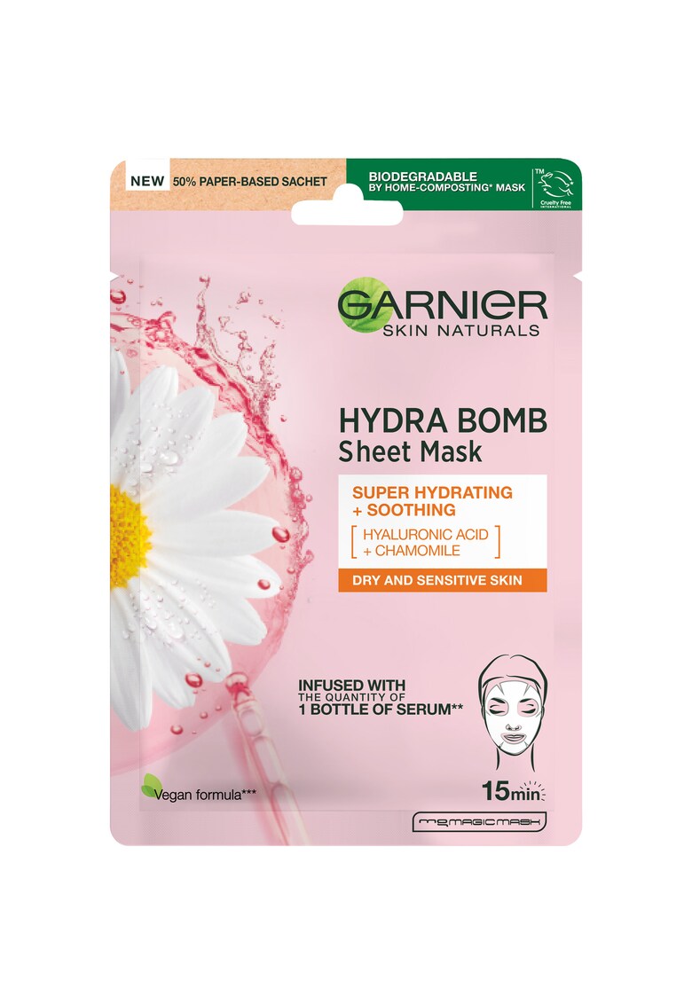 Masca Servetel  Moisture + Comfort cu musetel pentru ten uscat si sensibil - 32 g