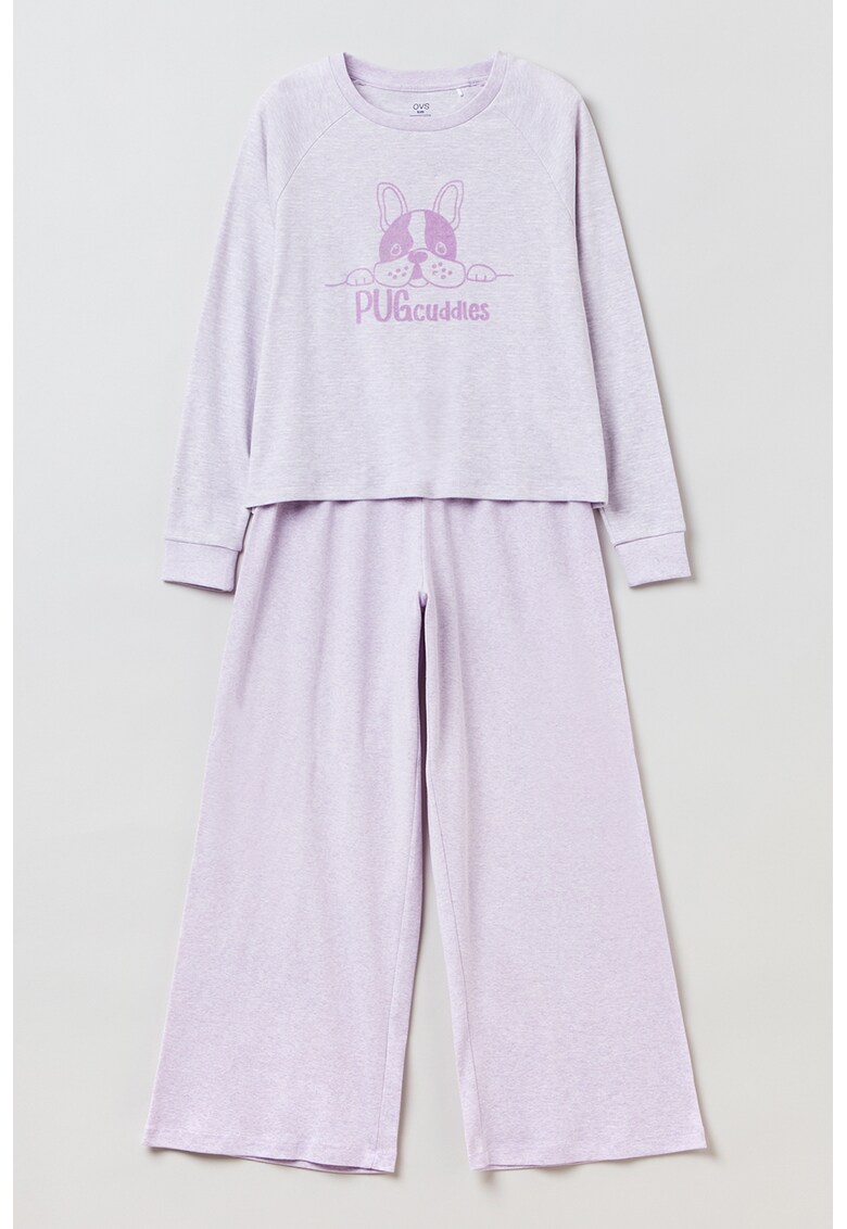 Pijama ampla cu imprimeu