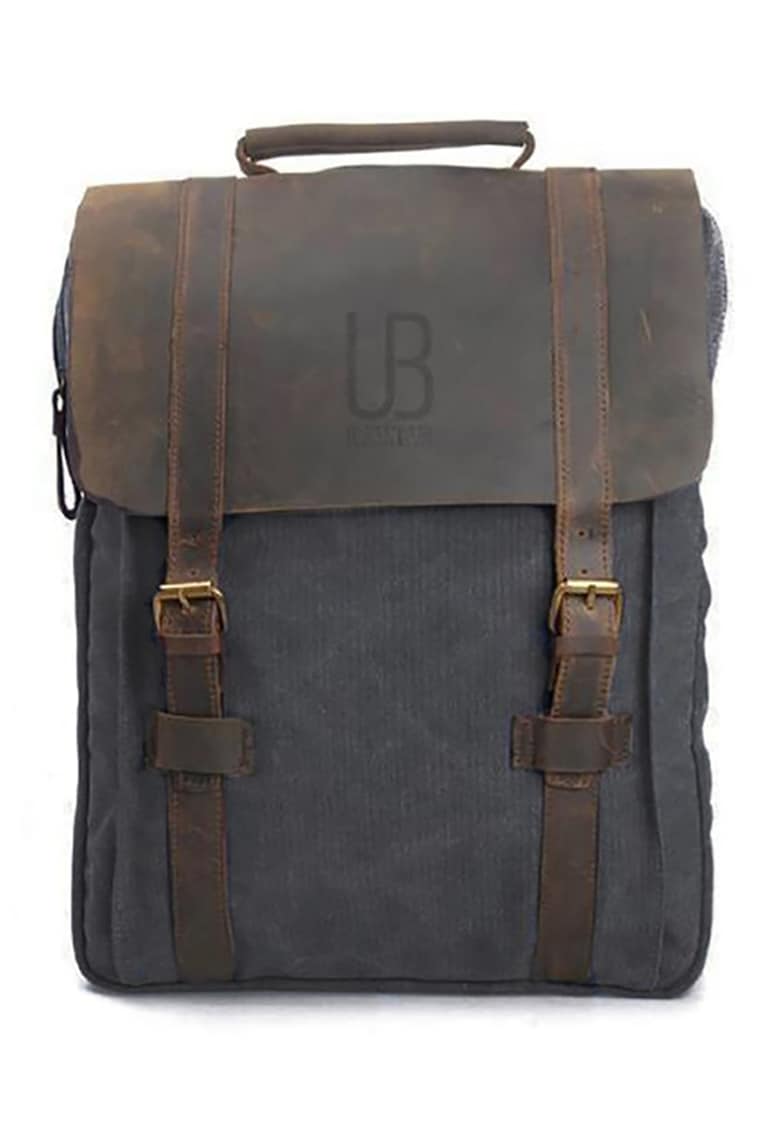 Rucsac unisex cu clapa de piele lugano