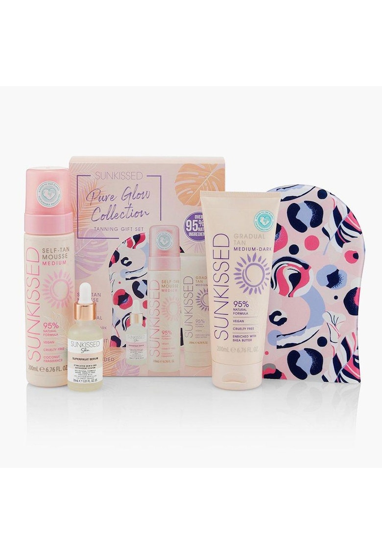 Set complet pentru autobronzare profesionala  Pure Glow Collection Gift Set Medium - 95% Ingrediente Naturale