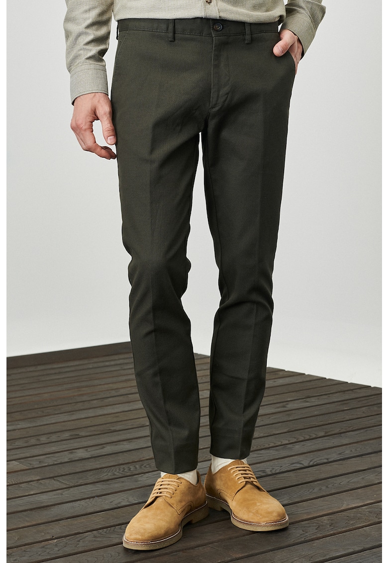 Pantaloni cu talie medie si buzunare oblice AC&Co imagine noua gjx.ro