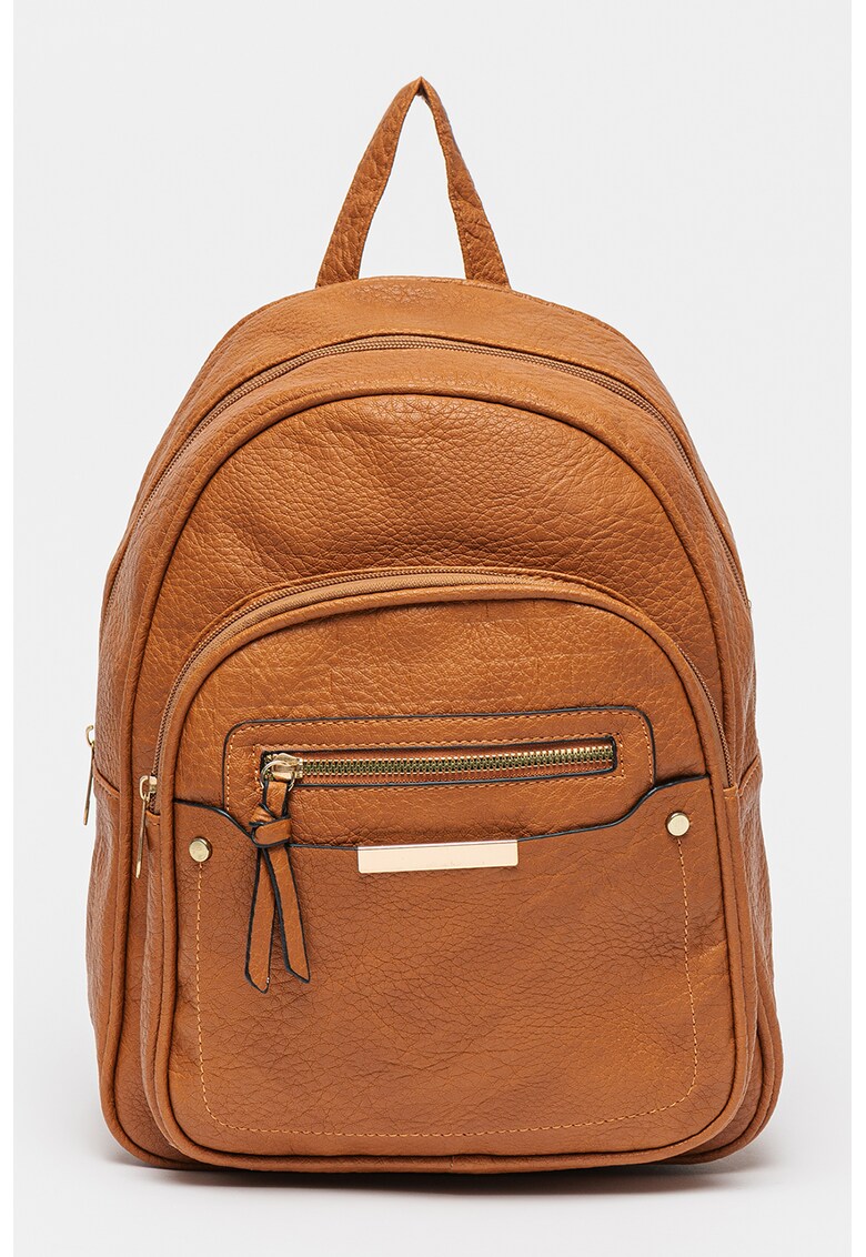 Rucsac de piele ecologica cu buzunare frontale