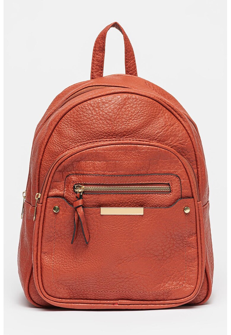 Rucsac de piele ecologica cu buzunare frontale