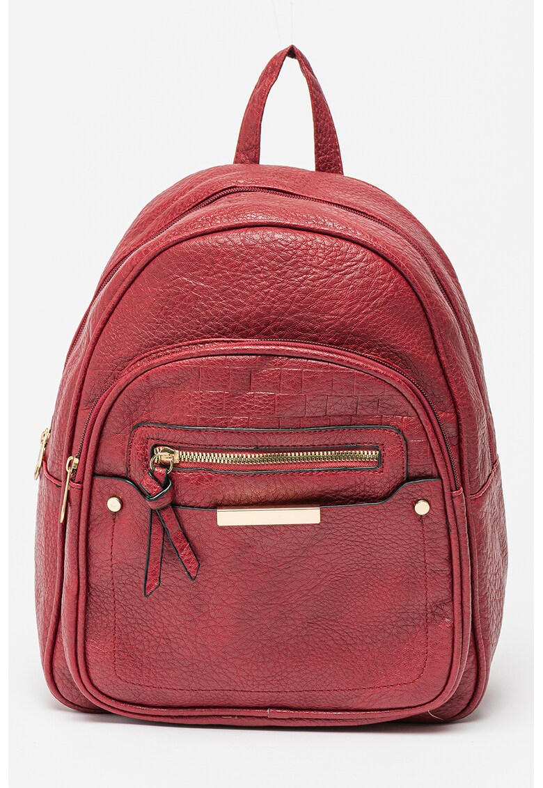 Rucsac de piele ecologica cu buzunare frontale