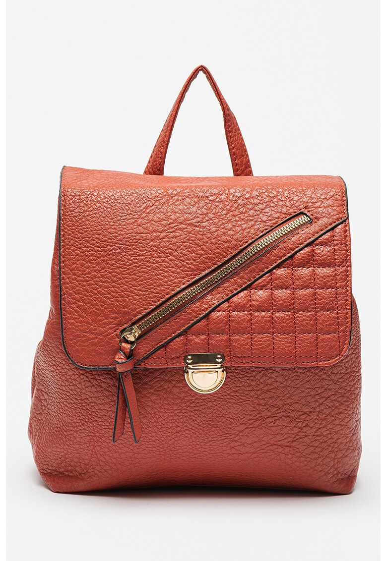 Rucsac de piele ecologica cu clapa