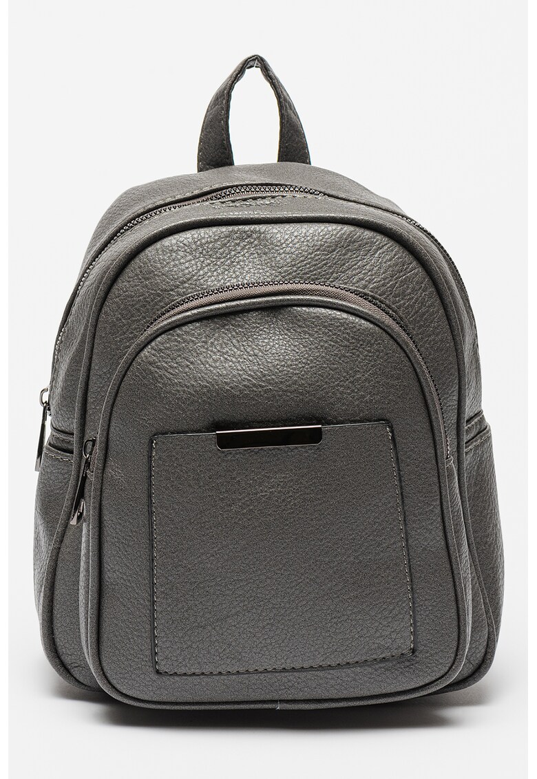 Rucsac de piele ecologica cu buzunare frontale