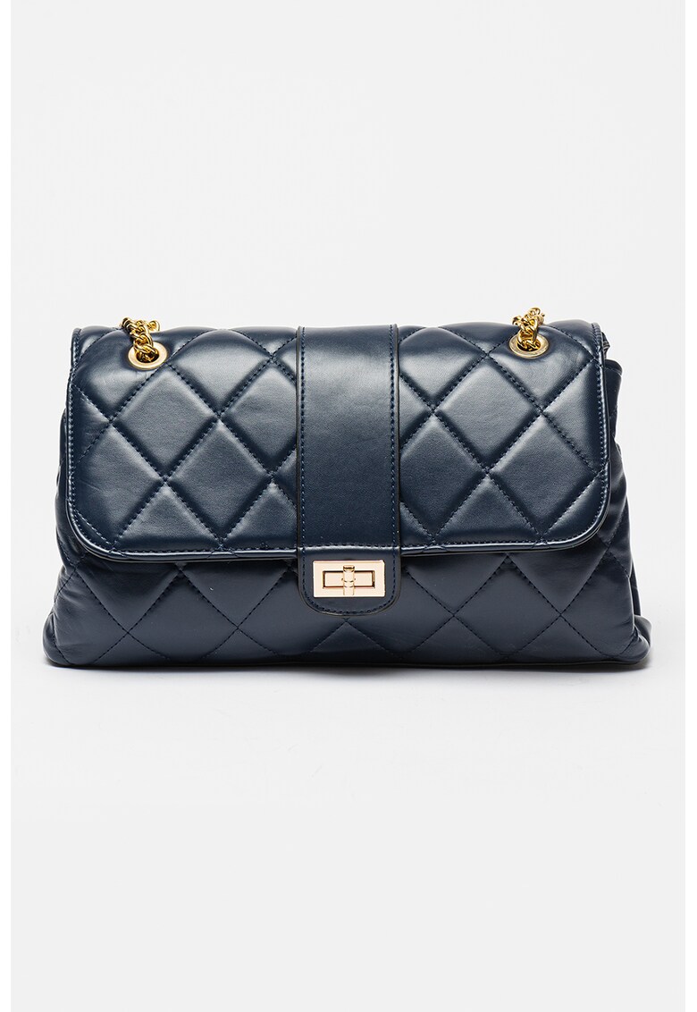 Geanta crossbody de piele ecologica cu aspect matlasat